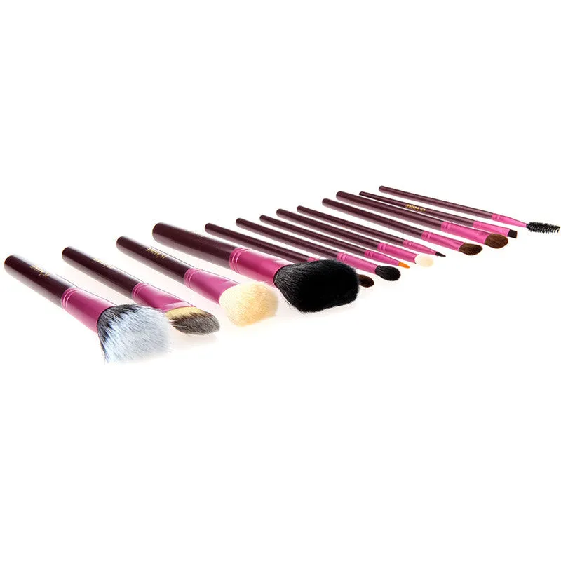 13 pcs Professional Portable makeup brushes make up brushes Set Cosmetic Brushes Kit Makeup Tools with Cup holder Case-Hot Sale-TOP Quality!-[Free Shipping]