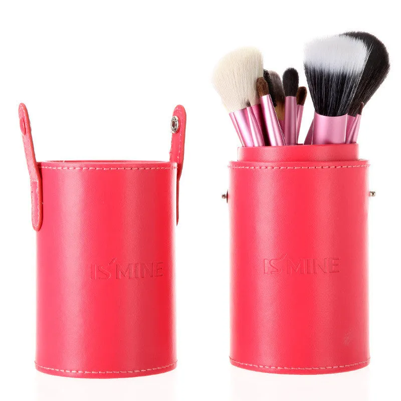 13 pcs Professional Portable makeup brushes make up brushes Set Cosmetic Brushes Kit Makeup Tools with Cup holder Case-Hot Sale-TOP Quality!-[Free Shipping]