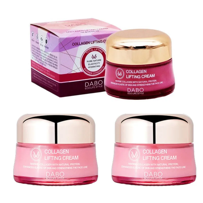 3 Pieces DABO Collagen Lifting Creams 50g Anti Wrinkles Moisture Skin Elasticity Anti-aging