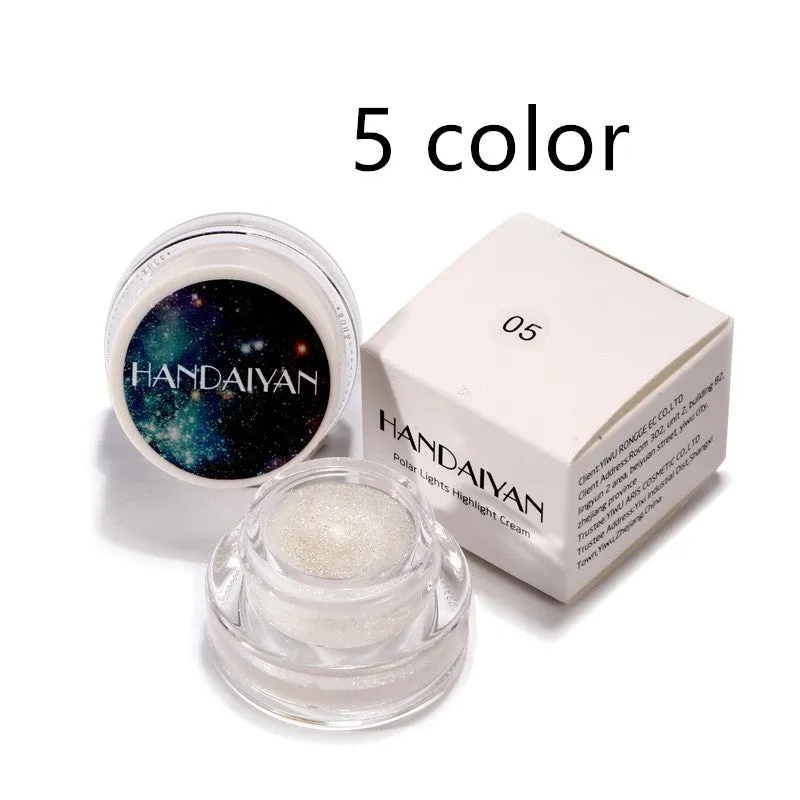 5 Colors Aurora Chameleon Shimmer And Shift Rainbow Highlighting Cream