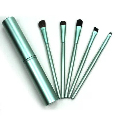 5pcs Travel Portable Mini Eye Makeup Brushes Set Eyeshadow Eyeliner Eyebrow Brush