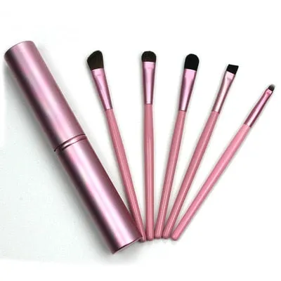 5pcs Travel Portable Mini Eye Makeup Brushes Set Eyeshadow Eyeliner Eyebrow Brush