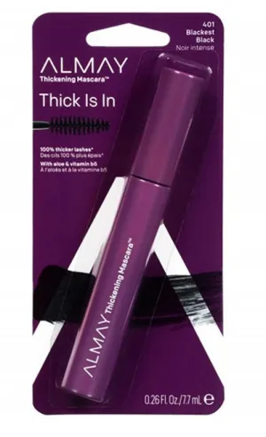 ALMAY - One Coat Nourishing Thickening Mascara 401 Blackest Black - 0.26 fl. oz. (7.7 ml)