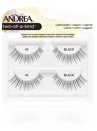 Andrea Lash Strip Black 45 Pack of 2