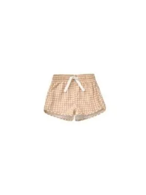 Baby Boys Swimwear | Shorts- Melon Gingham | Quincy Mae