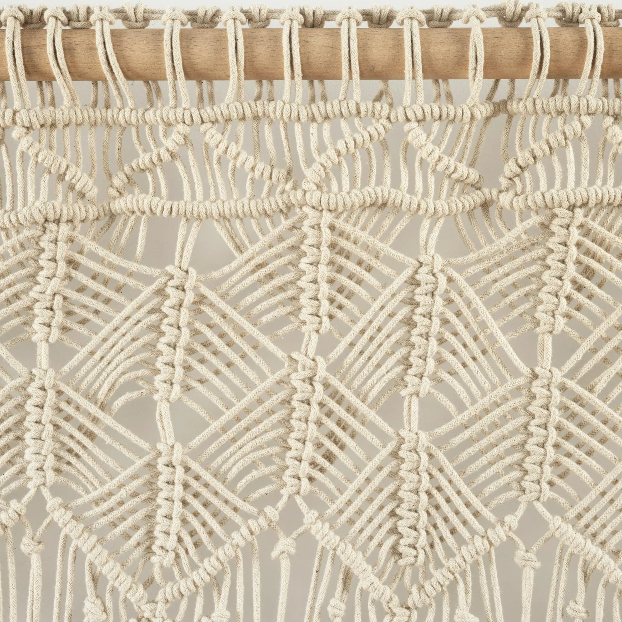 Boho Macrame Tassel Cotton Valance