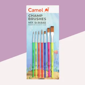 Camel Champ Brushes Mix Set- Sr. 64 & 65 ( Pack of 7 )