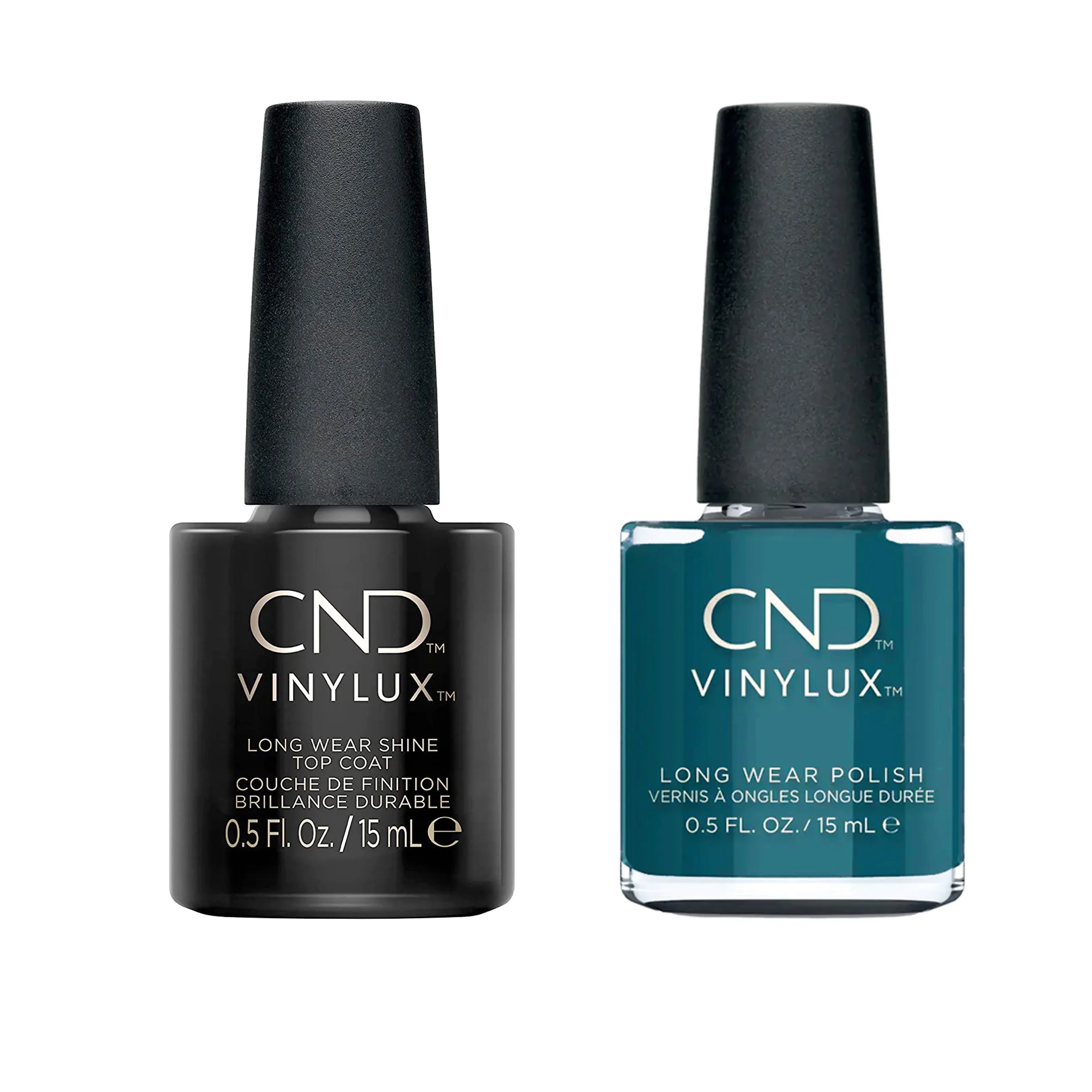 CND - Vinylux Topcoat & Teal Time 0.5 oz - #411