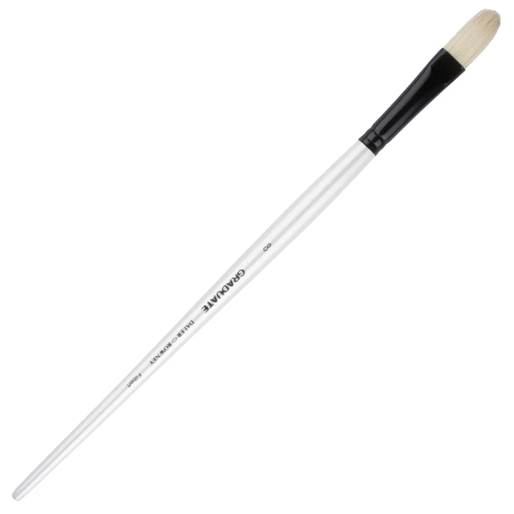 Daler Rowney Graduate Brush Long Handle Bristle Filbert 8x14mm