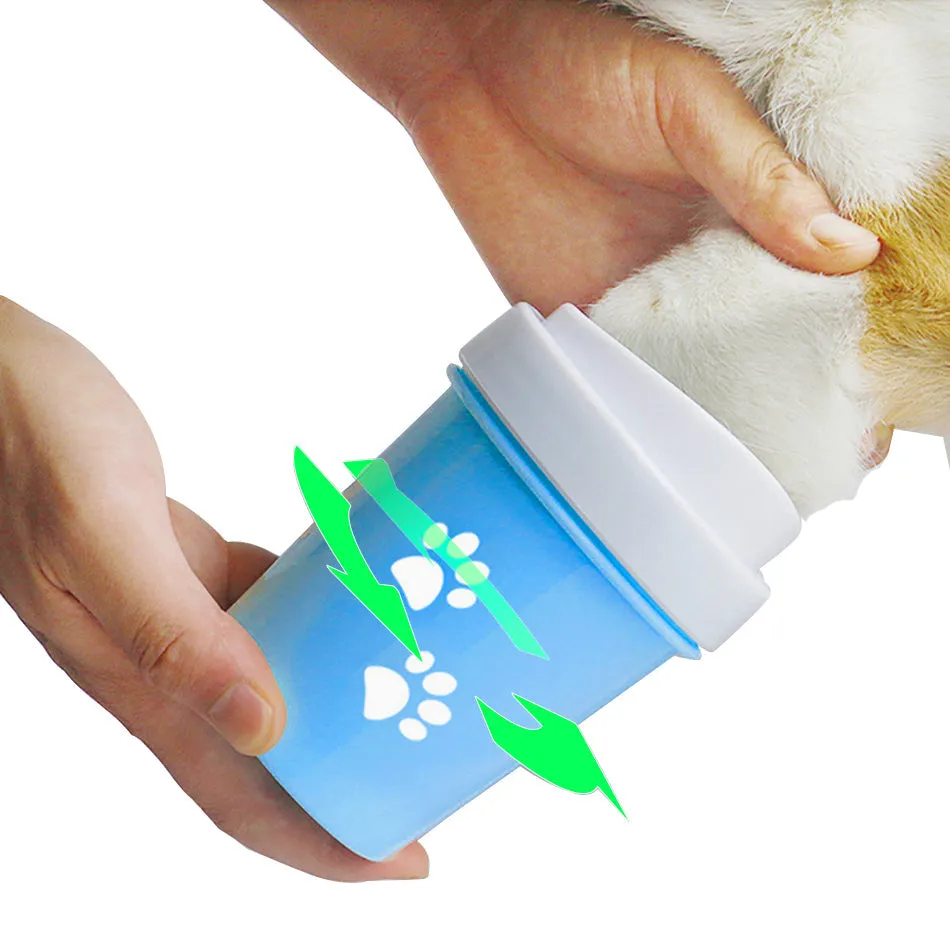 Dirty Dog Paw Cleaner Soft Silicone Combs Portable Pet Foot Washer Cup