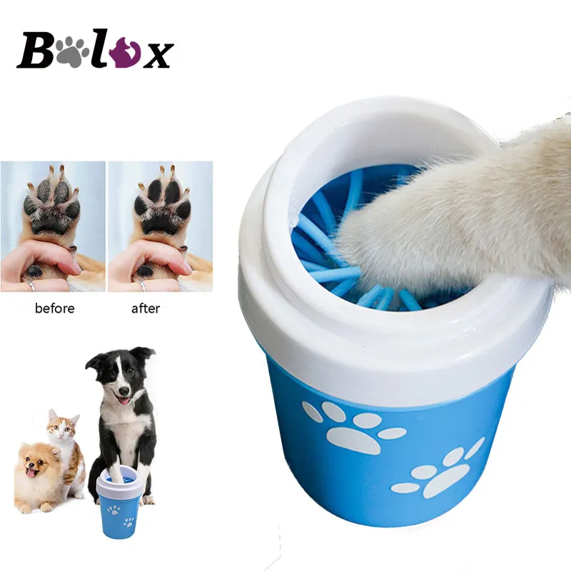 Dirty Dog Paw Cleaner Soft Silicone Combs Portable Pet Foot Washer Cup