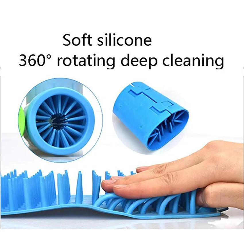 Dirty Dog Paw Cleaner Soft Silicone Combs Portable Pet Foot Washer Cup