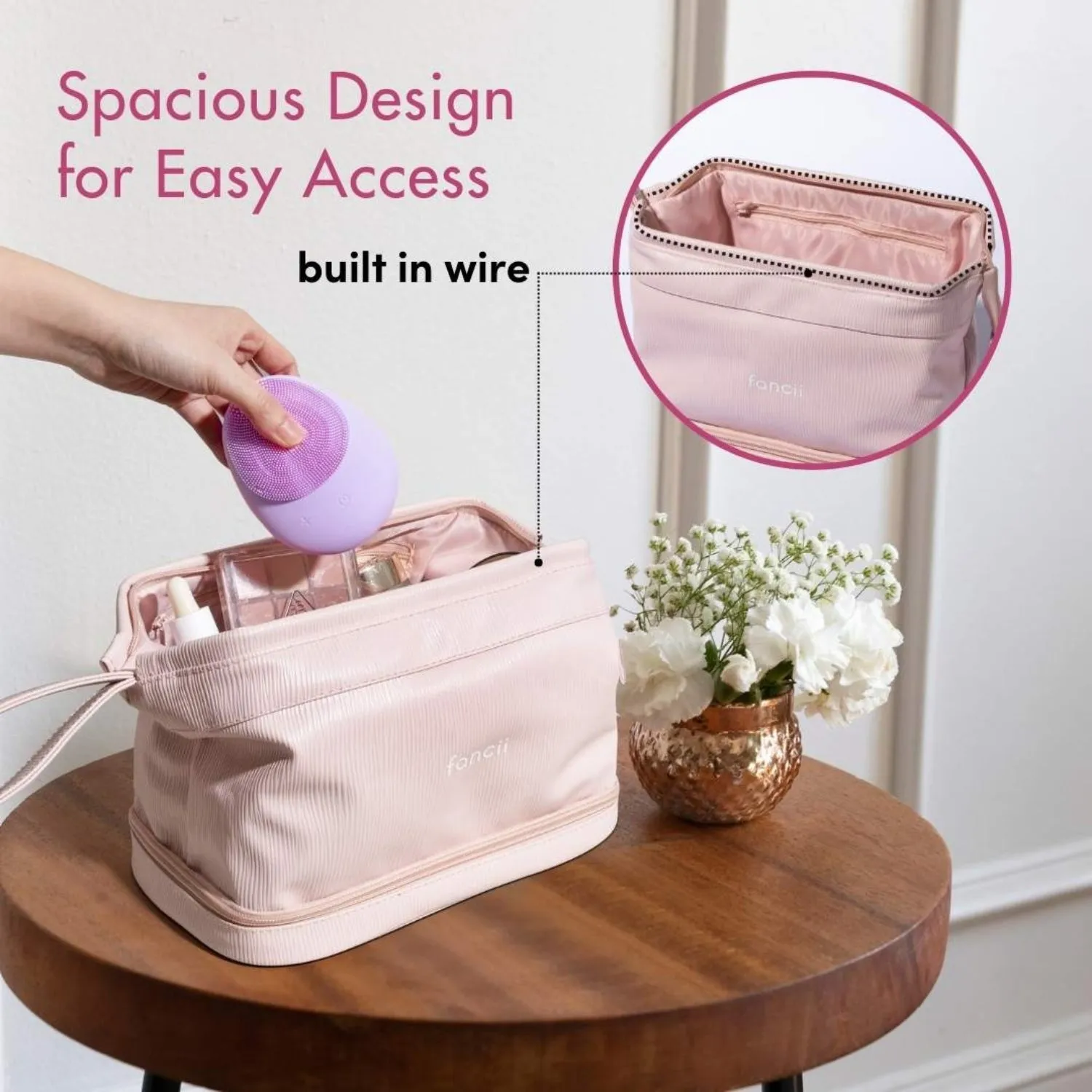 Fancii Macy 2-in-1 Makeup Bag