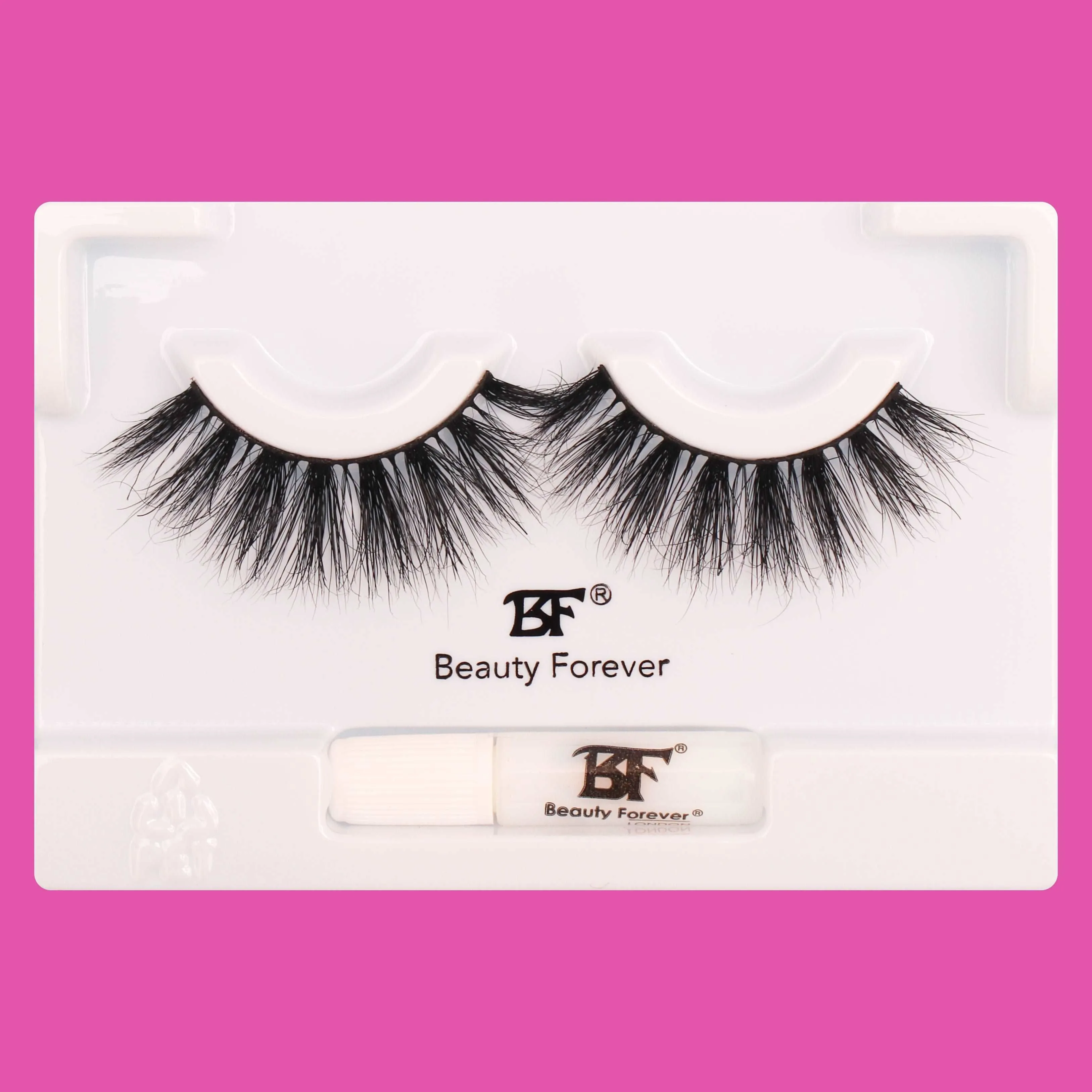 Faux Mink 3D Eyelashes-Mitchelle No. 125 (Elegantly layered lashes for defined looks)