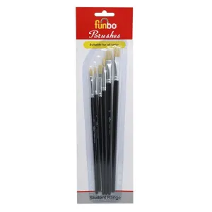 Funbo Oil Color Brush Flat 1-12