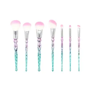 Green And Pink Makeup Brush Set