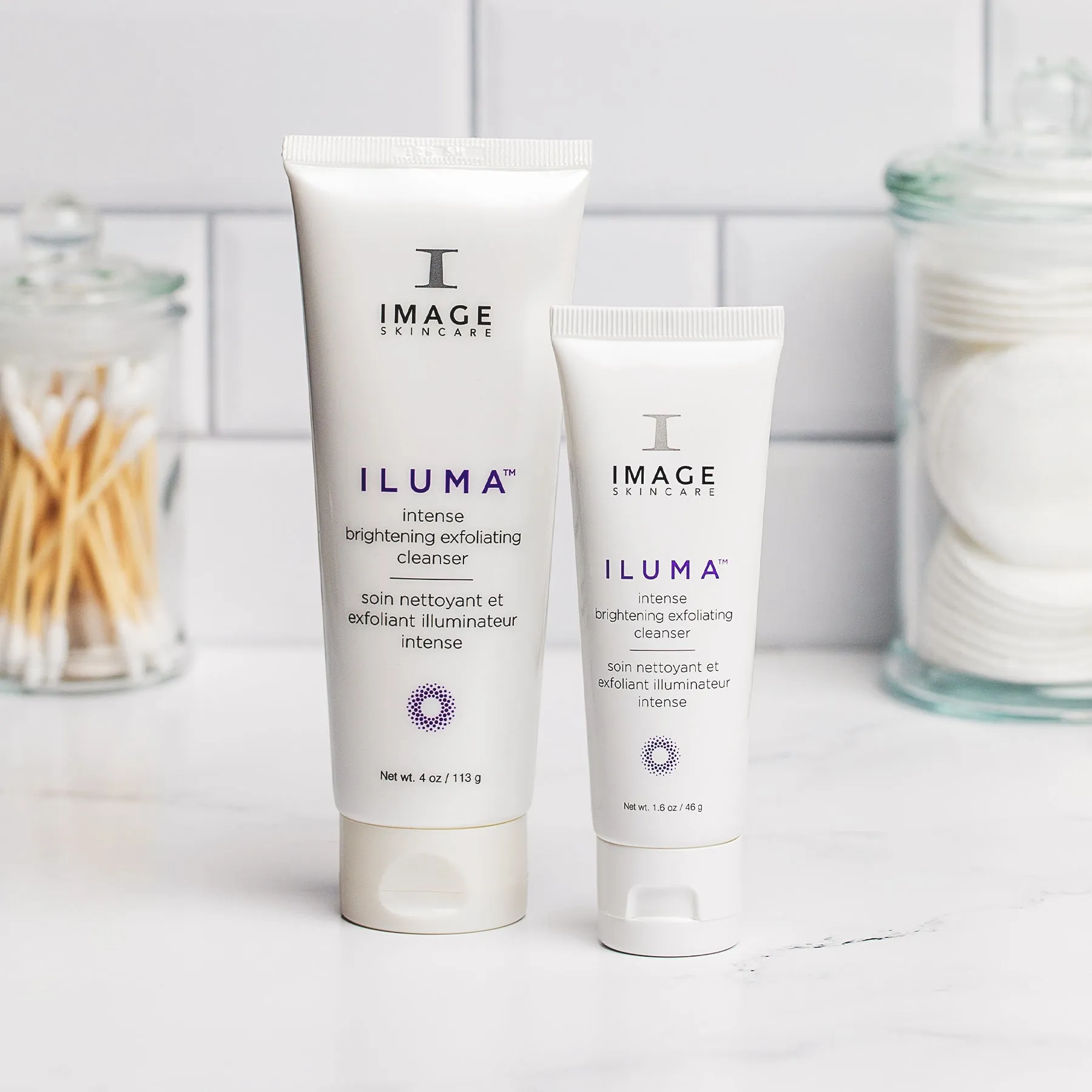 ILUMA intense brightening exfoliating cleanser (travel-size)