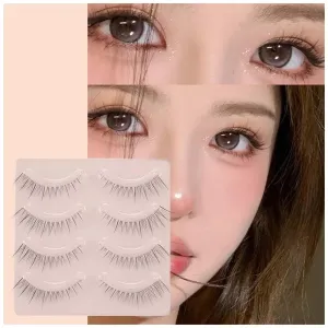 Korean Cosplay Wispy False Eyelashes - Luxurious, Lightweight, and Reusable for Stunning Looks