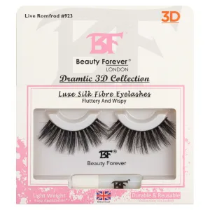 Luxe Silk Fibre 3D Eyelashes Live Romford No. 923 Fluttery and wispy