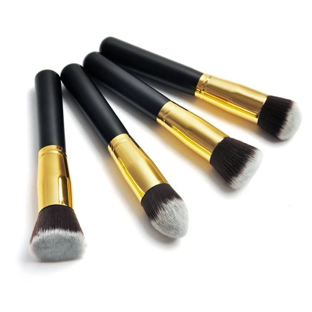 Magik Premium Synthetic 8 PCS Makeup Brushes (Golden Black)