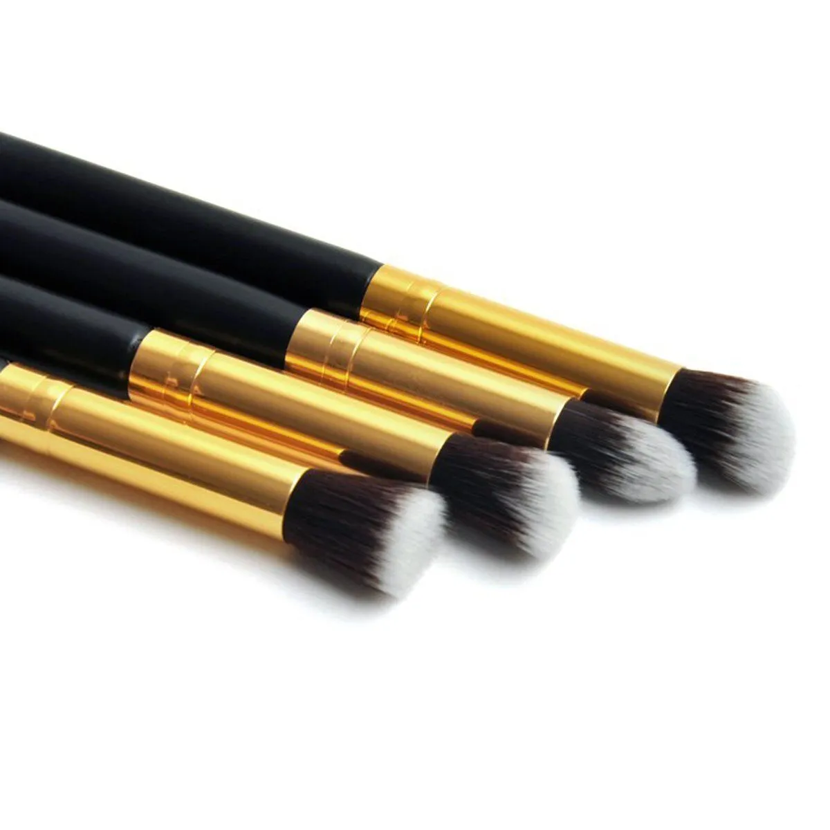 Magik Premium Synthetic 8 PCS Makeup Brushes (Golden Black)