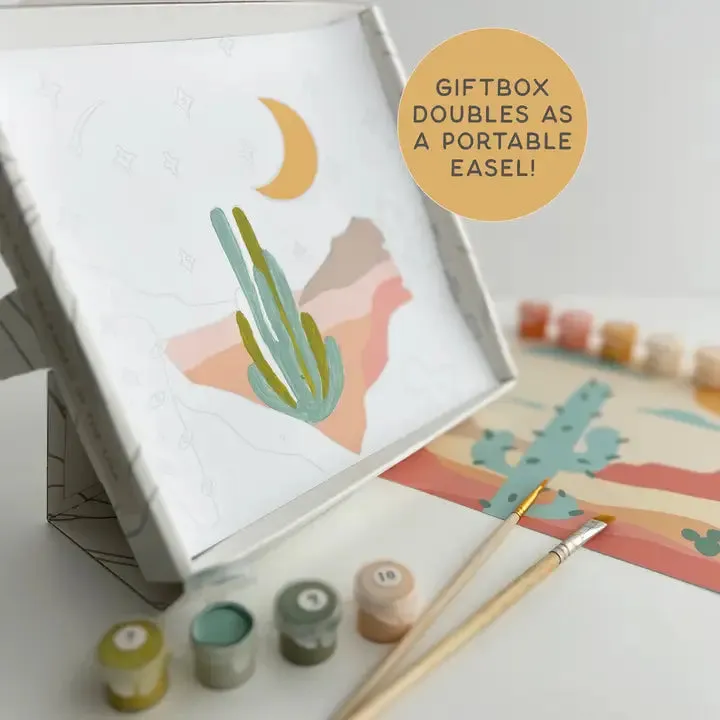 Meditative Art Paint by Number Kit with Easel