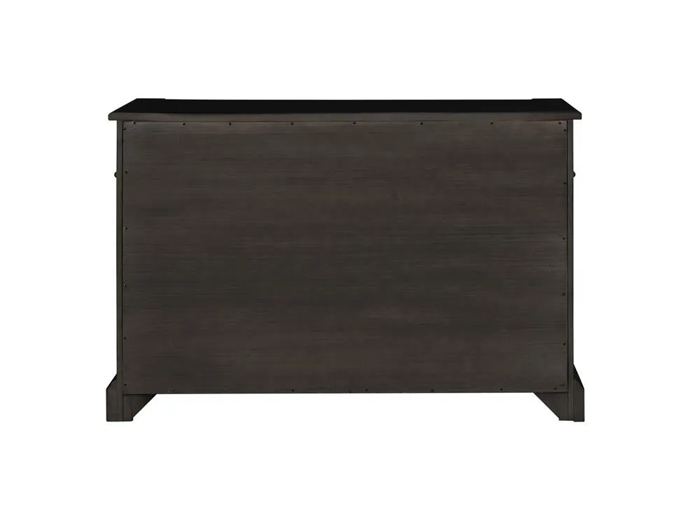 Phelps 2-Door Rectangular Server Antique Noir