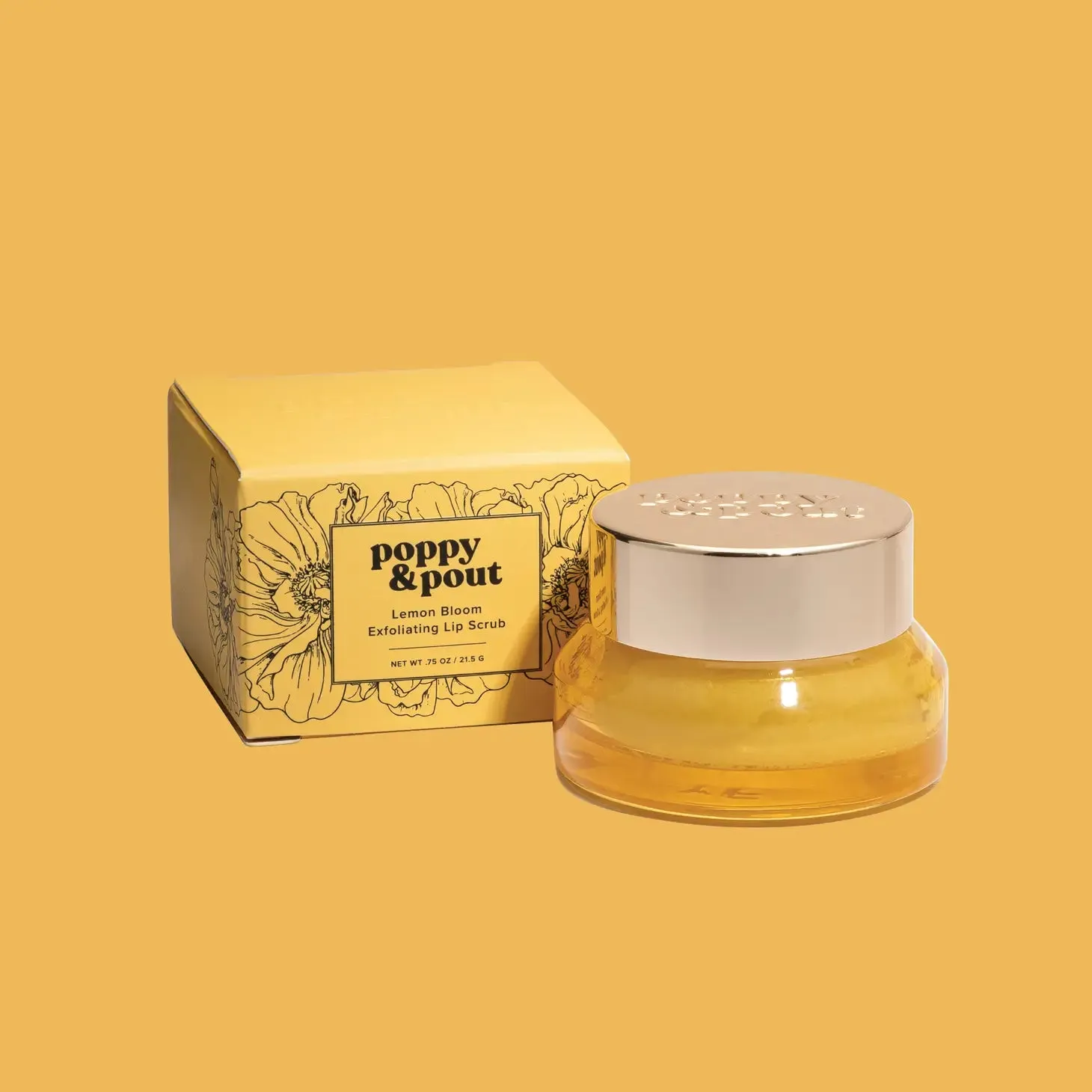 Poppy & Pout Lip Scrub - Lemon Bloom