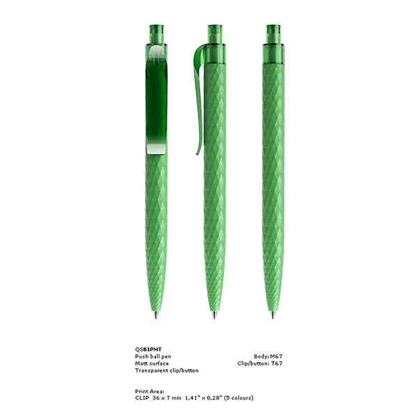 Prodir QS01 Faceted Patterned Matt Ballpen