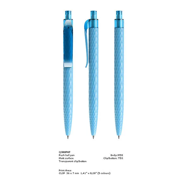 Prodir QS01 Faceted Patterned Matt Ballpen