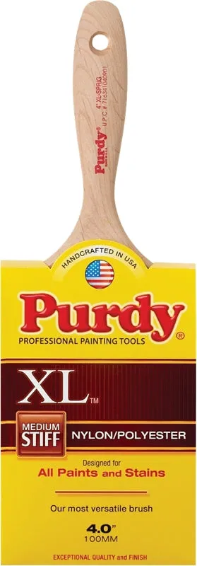 Purdy XL Sprig 144380340 Trim Brush, Nylon/Polyester Bristle, Beaver Tail Handle :EA: QUANTITY: 1