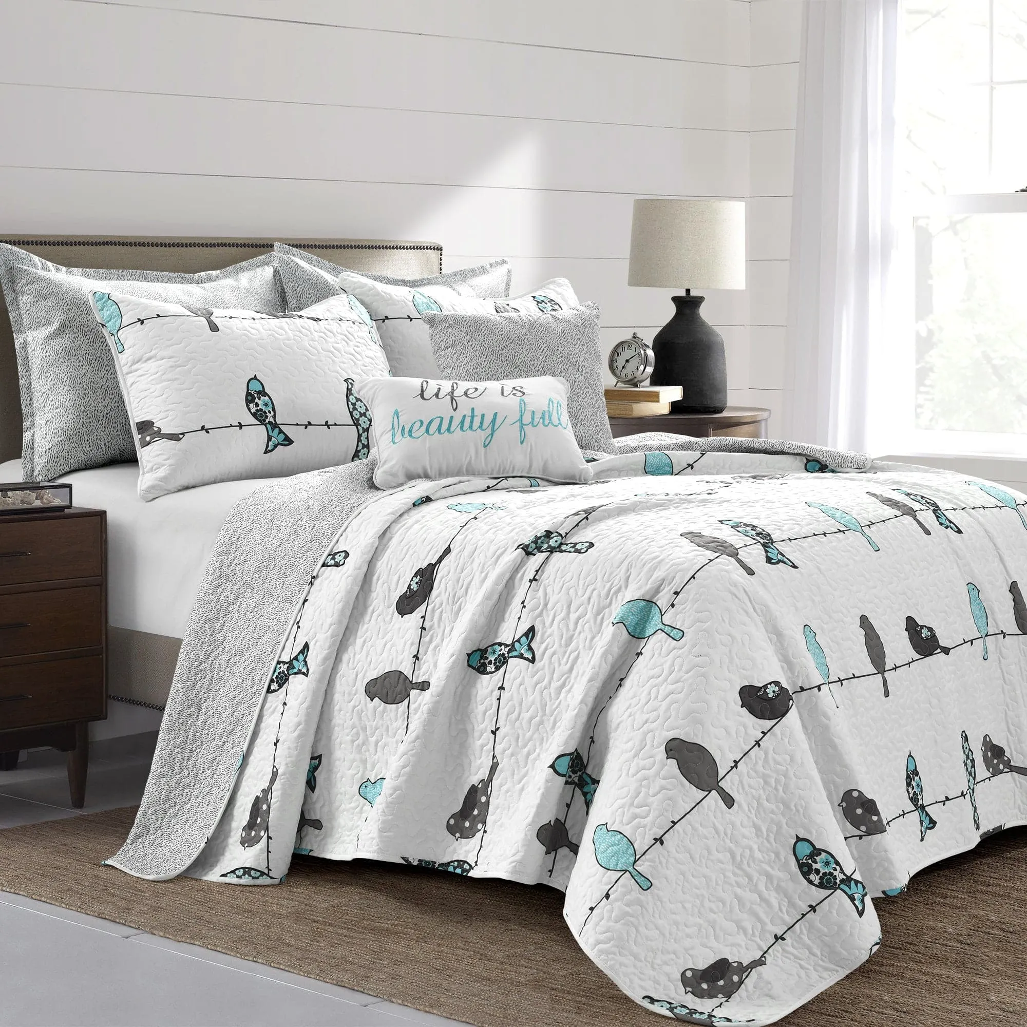 Rowley Birds Quilt 7 Piece Set