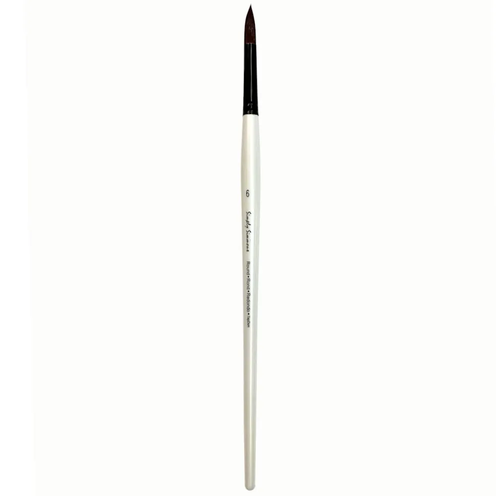 Simply Simmons Brushes - Long Handled Synthetic Round