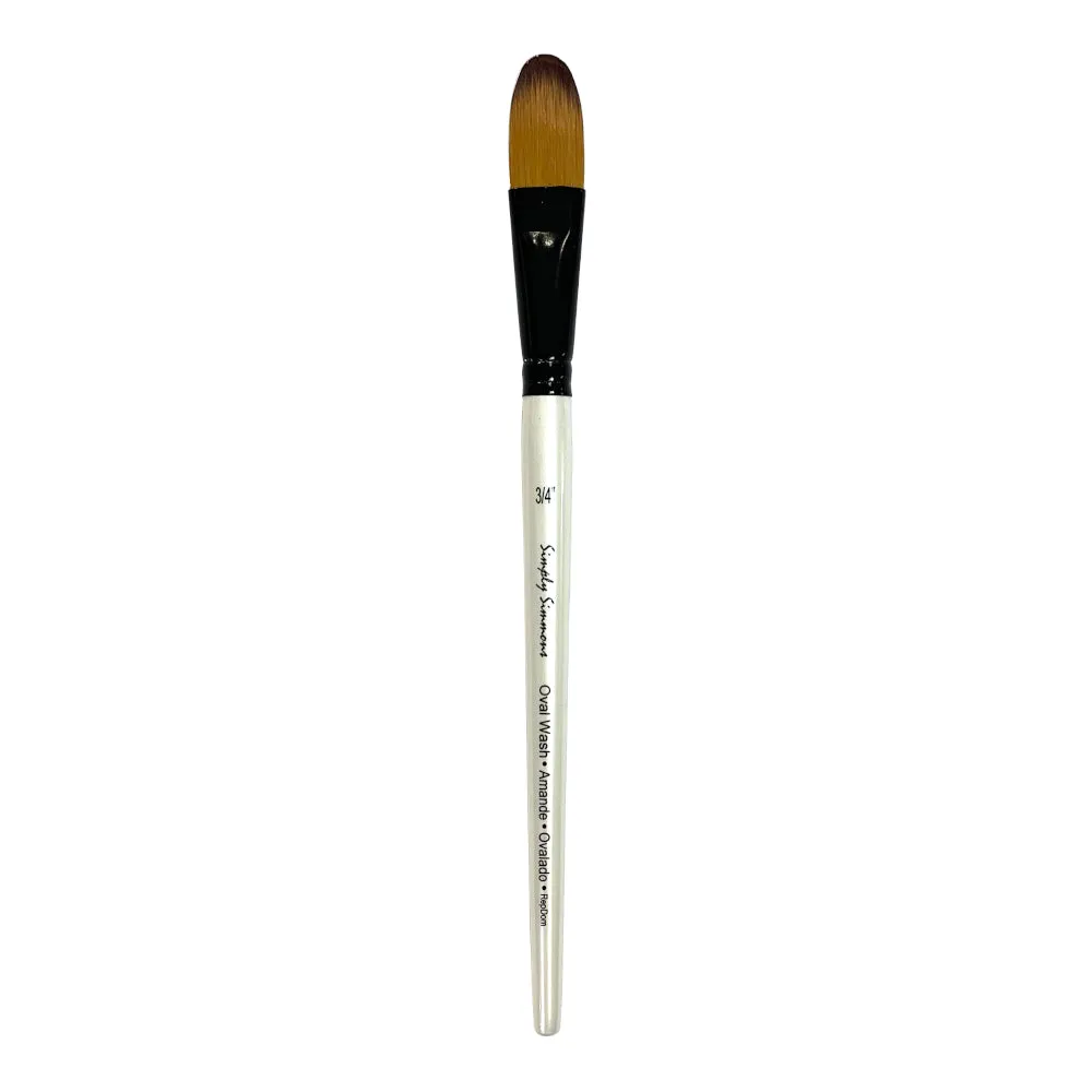 Simply Simmons Brushes - Short Handled Watercolour Oval Wash