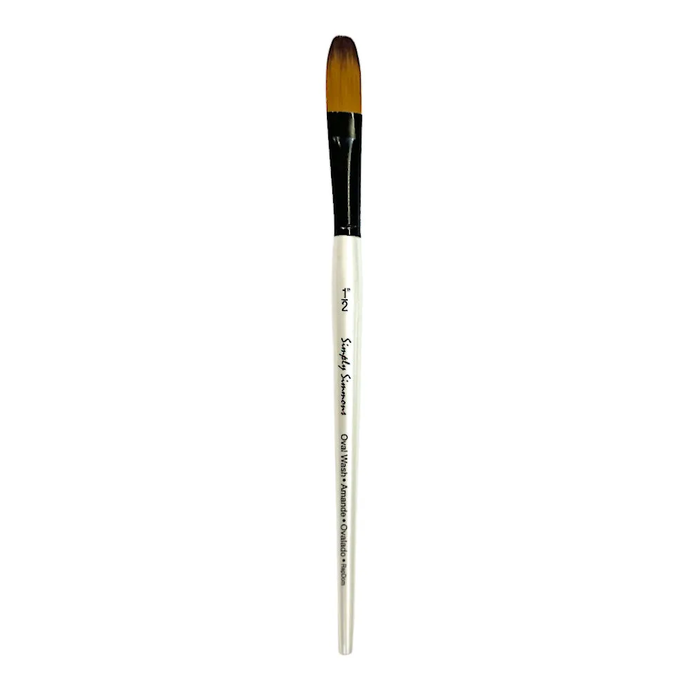 Simply Simmons Brushes - Short Handled Watercolour Oval Wash