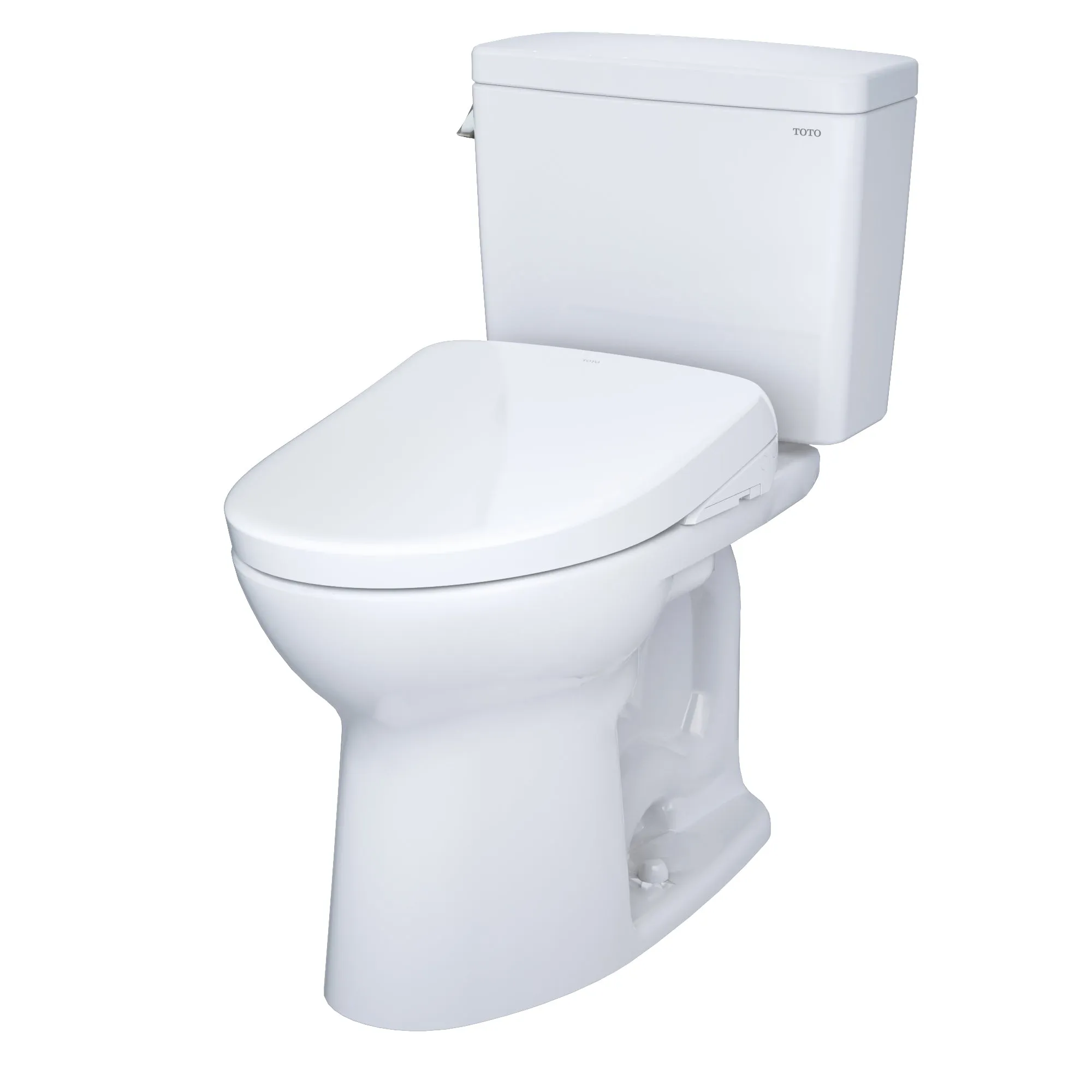 TOTO MW7764736CEG#01 Drake WASHLET  Two-Piece Elongated Toilet with S7A Bidet Seat, Cotton White