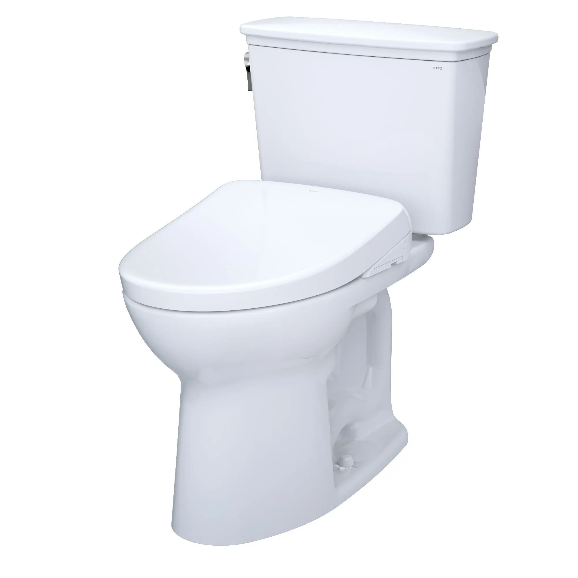 TOTO MW7864726CEFGA.10#01 Drake Transitional WASHLET  Two-Piece Toilet and S7 Bidet Seat with Auto Flush, Cotton White