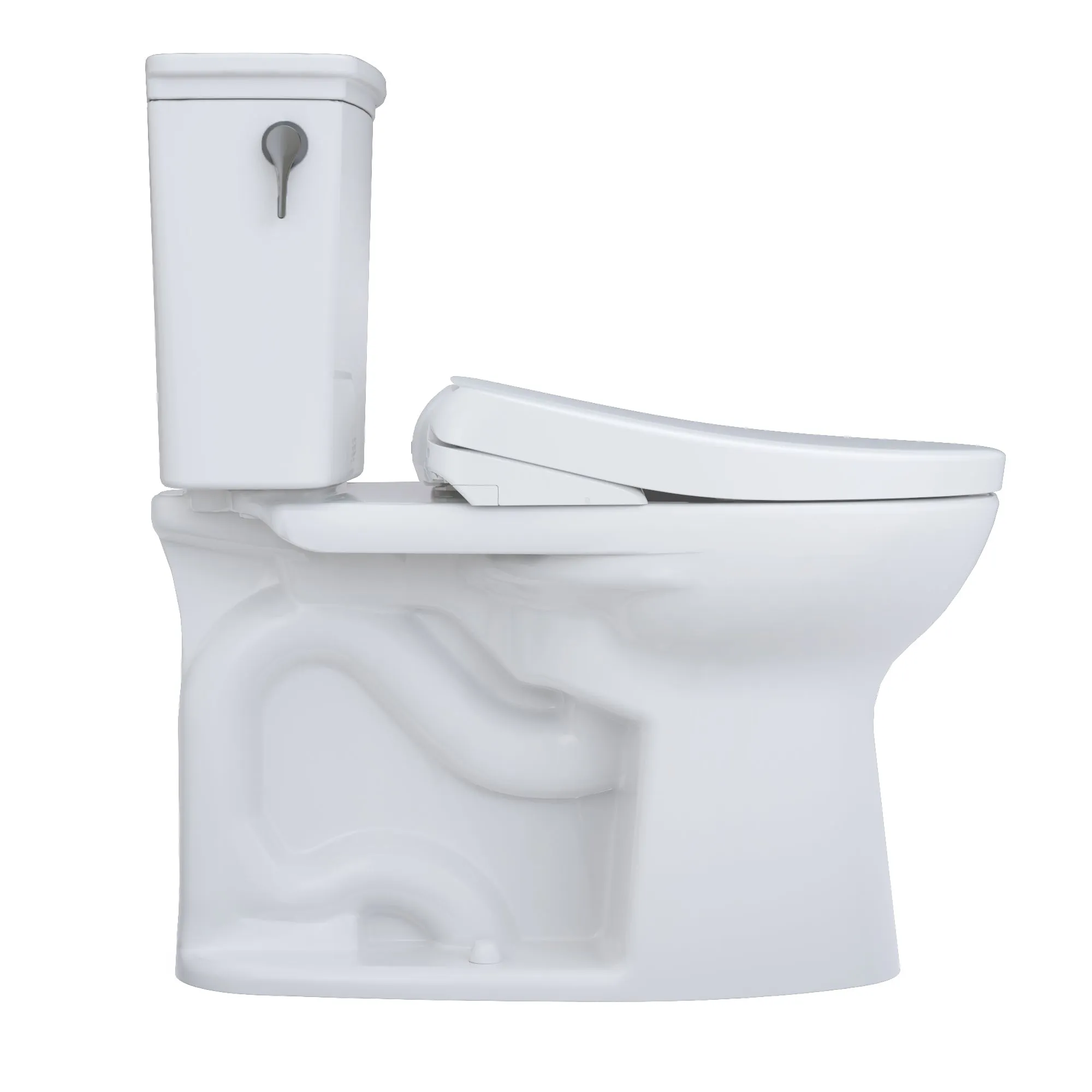 TOTO MW7864726CEFGA.10#01 Drake Transitional WASHLET  Two-Piece Toilet and S7 Bidet Seat with Auto Flush, Cotton White