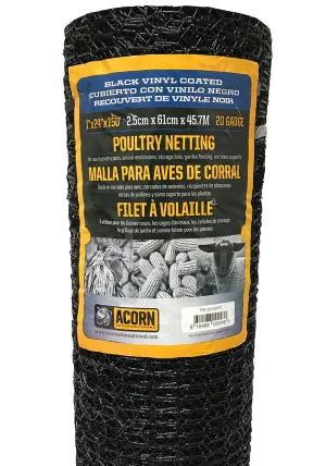 VINYL COATED POULTRY NETTING • 1" • 36" X 150'