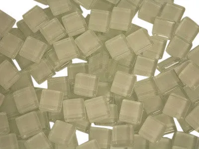 White Crystal Glass Mosaic Tiles 1cm