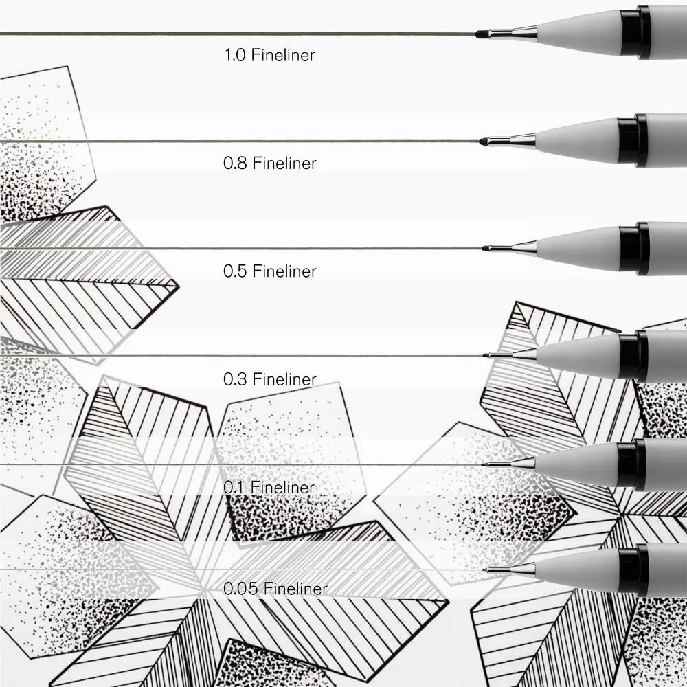 Winsor & Newton Fineliner Markers, Black